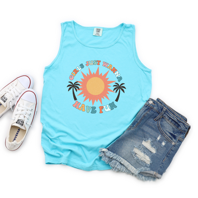 Girls Just Wanna Have Fun Graphic Tee