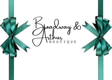 Broadway & Arthur Online Gift Certificate Code