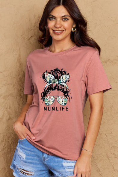 Simply Love MOM LIFE Graphic Cotton T-Shirt