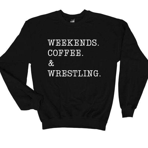 Coffee & Wrestling Graphic Tee and Sweatshirt