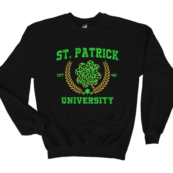 St. Patrick University Bling Graphic Tee and Sweatshirt