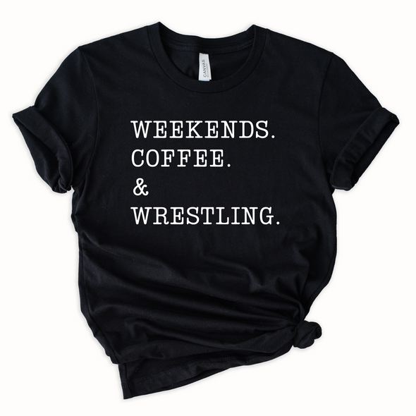 Coffee & Wrestling Graphic Tee and Sweatshirt