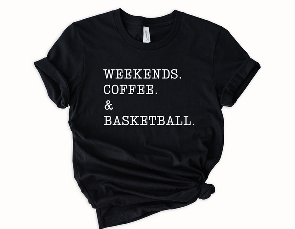 Coffee & Basketball Graphic Tee and Sweatshirt