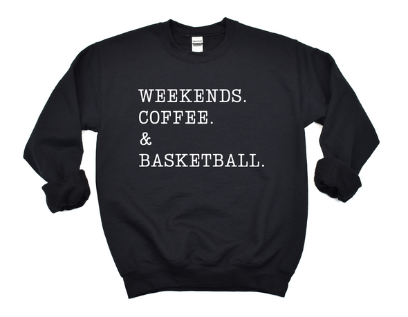 Coffee & Basketball Graphic Tee and Sweatshirt