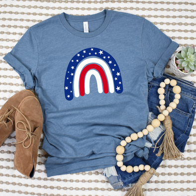 USA Rainbow Graphic Tee