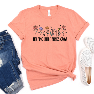 Colorful Helping Little Minds Graphic Tee