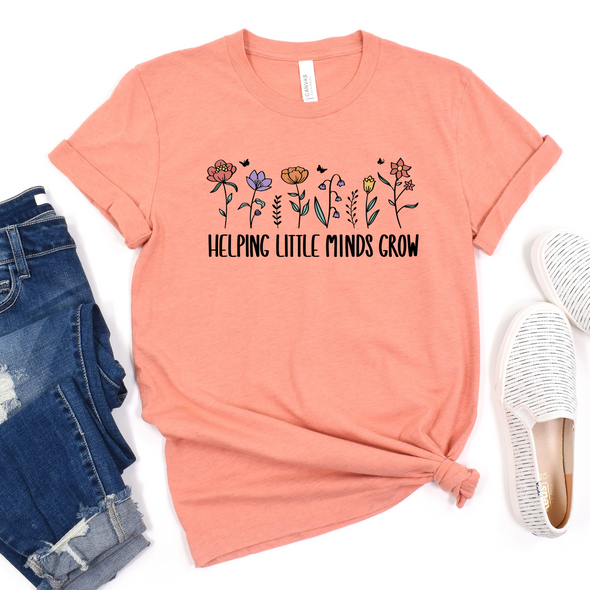 Colorful Helping Little Minds Graphic Tee