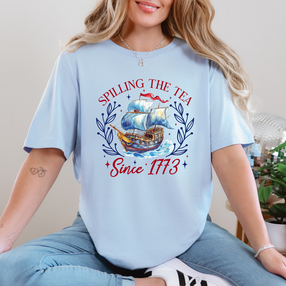 Spilling The Tea Graphic Tee and Tank Top