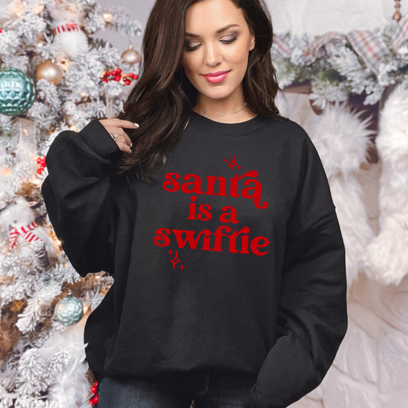 Santa Is A Swiftie Graphic Tee and Sweatshirt