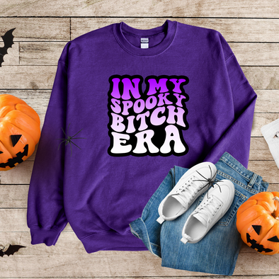 Retro Spooky Bitch Era Graphic Tee and Sweatshirt