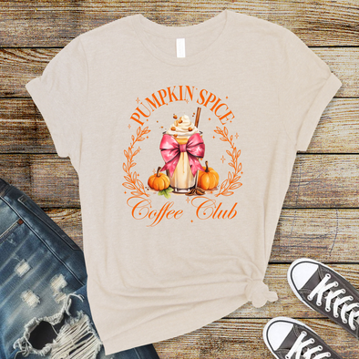 Pumpkin Spice Coffee Club Graphic Tee