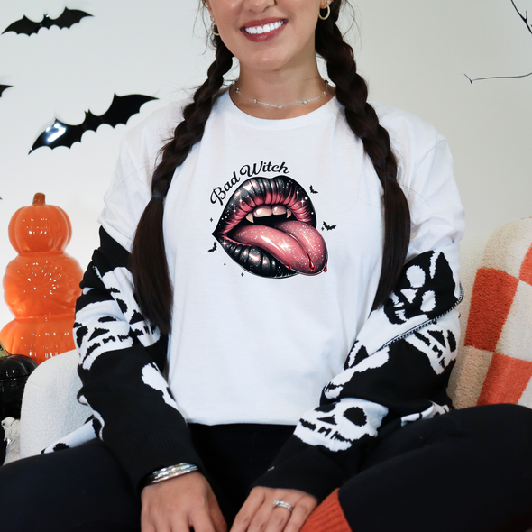 Bad Witch Lips Graphic Tee