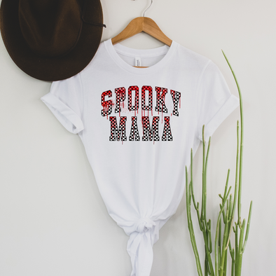 Spooky Mama Blood Graphic Tee and Sweatshirt