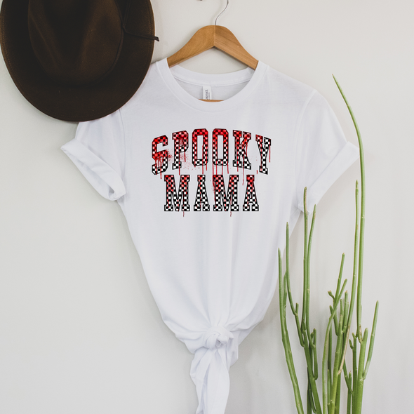 Spooky Mama Blood Graphic Tee and Sweatshirt