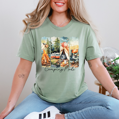 Brushstroke Camping Mode Graphic Tee