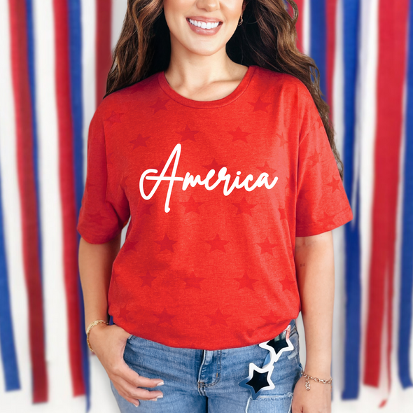 America Star Graphic Tee