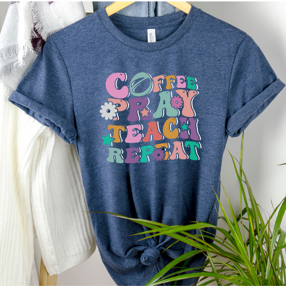 Coffee Pray Teach Graphic Tee