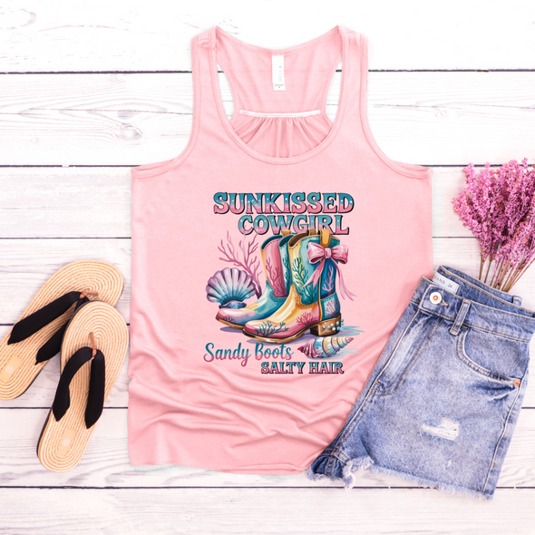 Sunkissed Cowgirl Graphic Tee and Tank Top
