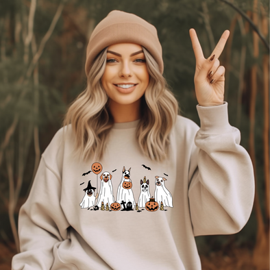 Halloween Dogs Graphic Tee and Sweatshirt