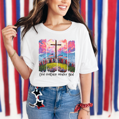 Brushstroke One Nation Graphic Tee