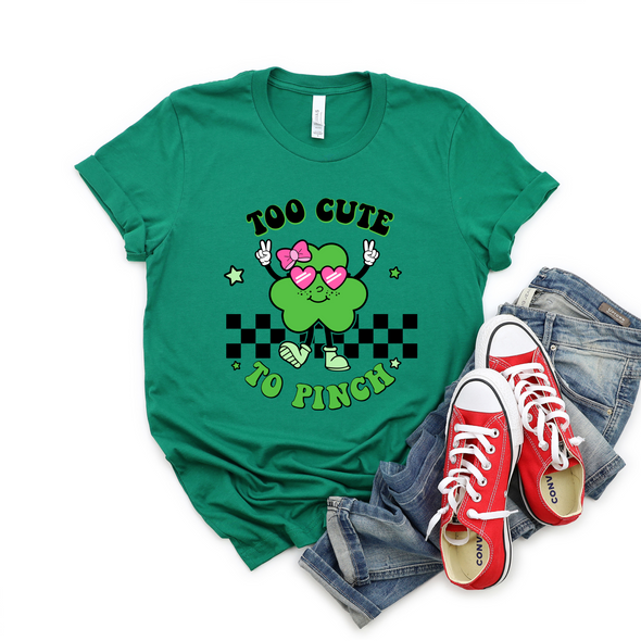 Too Cute To Pinch - Girl Graphic Tee