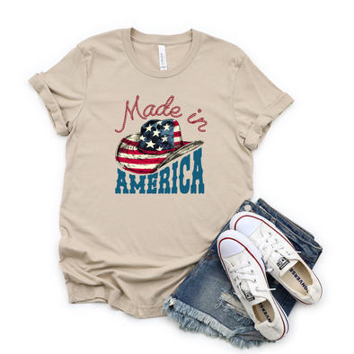 Flag Made in America Graphic Tee