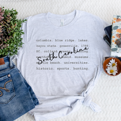 South Carolina Typography and Sweatshirt