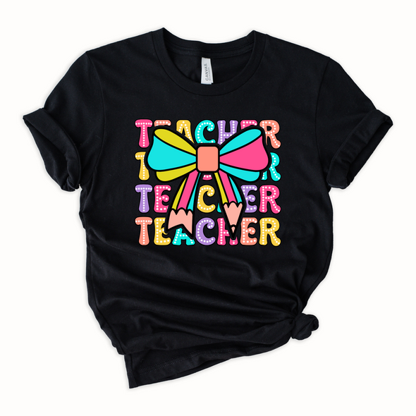 Teacher Bow Graphic Tee