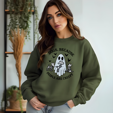 Dogs People Are Creepy Graphic Tee and Sweatshirt