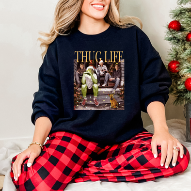Christmas Thug Life Graphic Tee and Sweatshirt