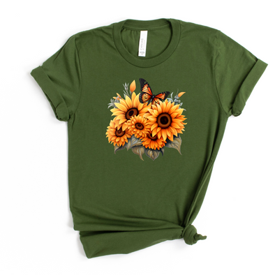 Fall Sunflowers Graphic Tee