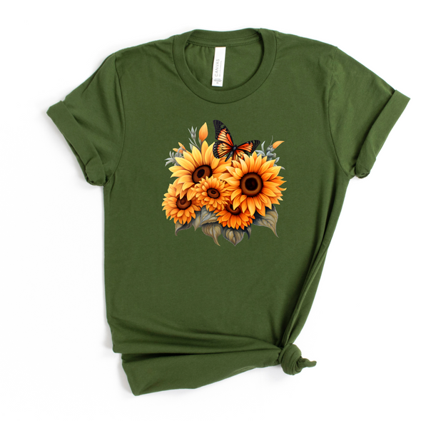 Fall Sunflowers Graphic Tee