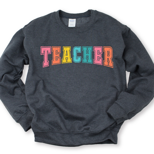 Varsity Teacher Graphic Tee and Sweatshirt