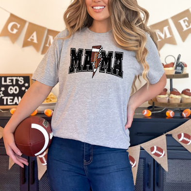 Football Mama Bolt Graphic Tee