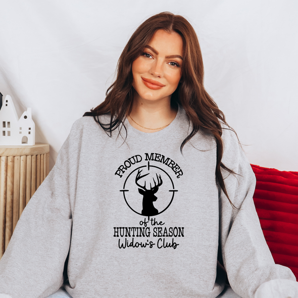 Hunting Season Widow Graphic Tee and Sweatshirt