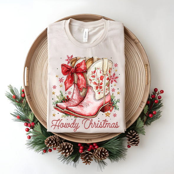 Howdy Christmas Graphic Tee or Sweatshirt
