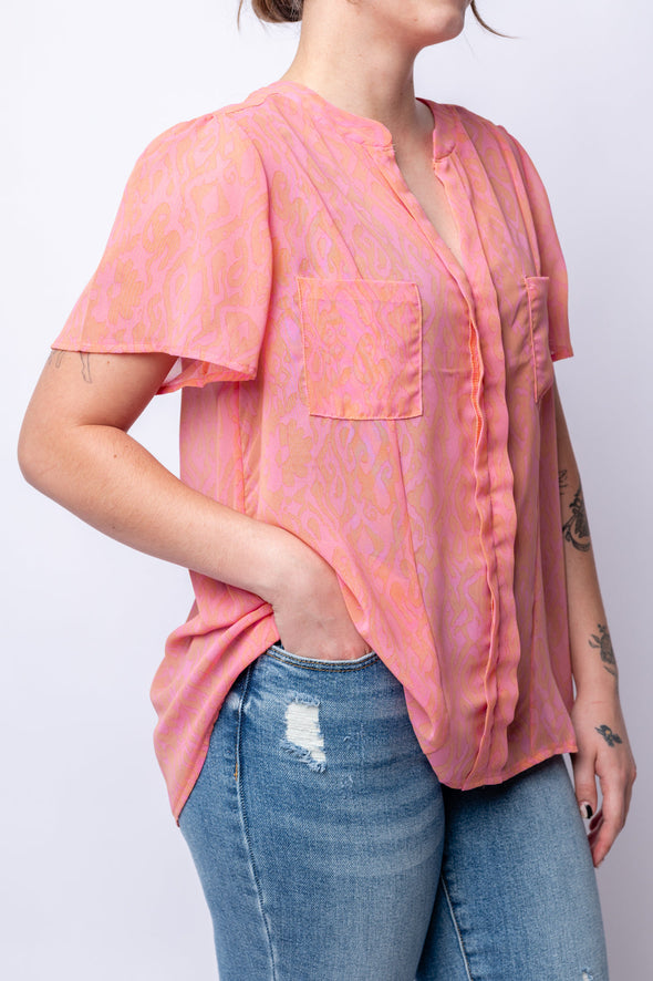 Let Me See You Do It Shawl Neckline Blouse