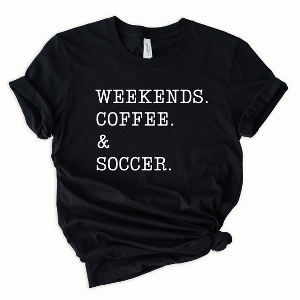 Coffee & Soccer Graphic Tee and Sweatshirt