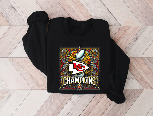 24 KC Champs Graphic Tee and Sweatshirt