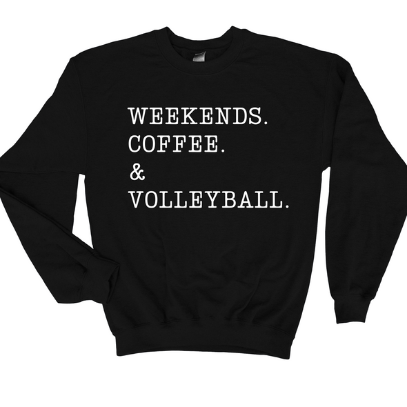 Coffee & Volleyball Graphic Tee and Sweatshirt