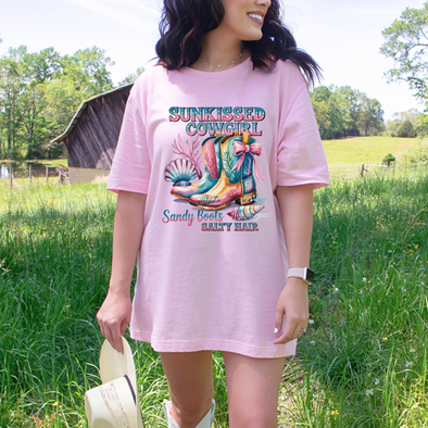 Sunkissed Cowgirl Graphic Tee and Tank Top