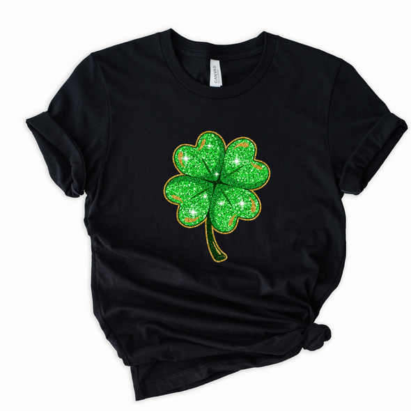 Clover Bling Graphic Tee and Sweatshirt