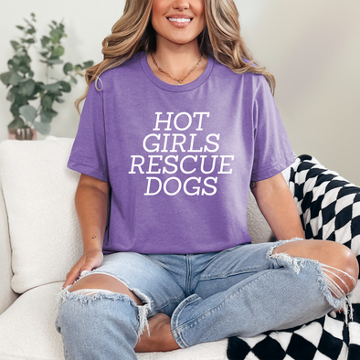 Hot Girls Rescue Dogs Graphic Tee