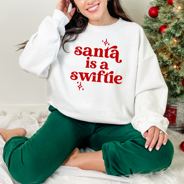 Santa Is A Swiftie Graphic Tee and Sweatshirt