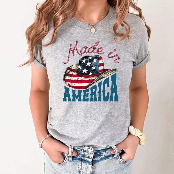 Flag Made in America Graphic Tee