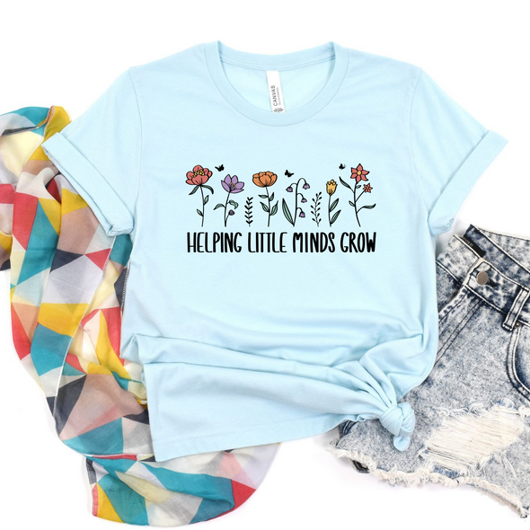 Colorful Helping Little Minds Graphic Tee