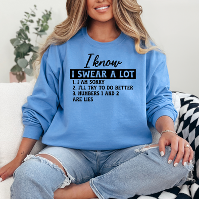 I Swear A Lot Graphic Tee or Sweatshirt