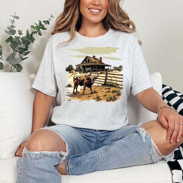 Watercolor Ranch Graphic Tee
