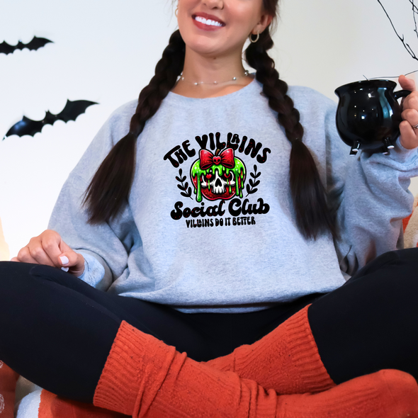 Villains Social Club Graphic Tee and Sweatshirt