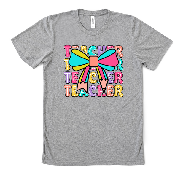 Teacher Bow Graphic Tee